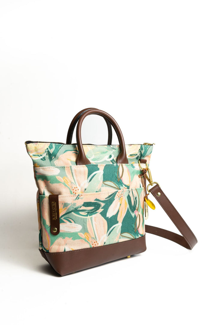 Otto | Taffy Printed Canvas + Brown Leather