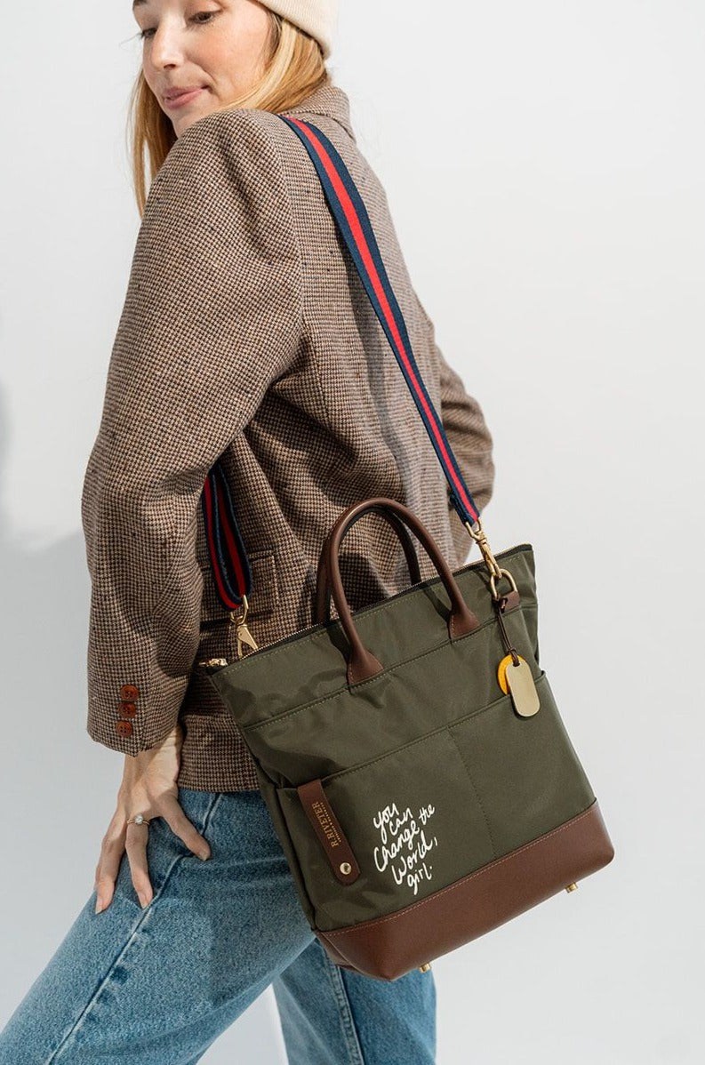 Otto | Special Edition Change The World Fatigue Nylon + Brown Leather