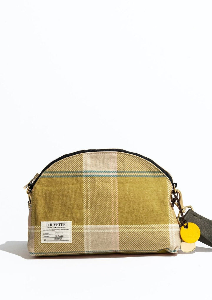 Hopper | Golden Plaid Printed Canvas