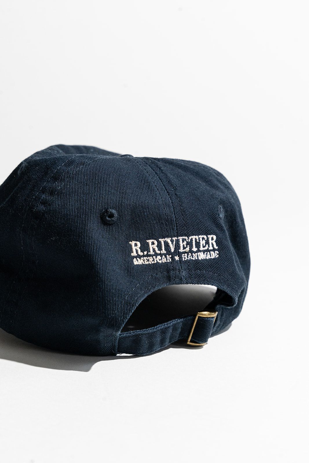 Baseball Hat | Navy with Poppy Embroidery