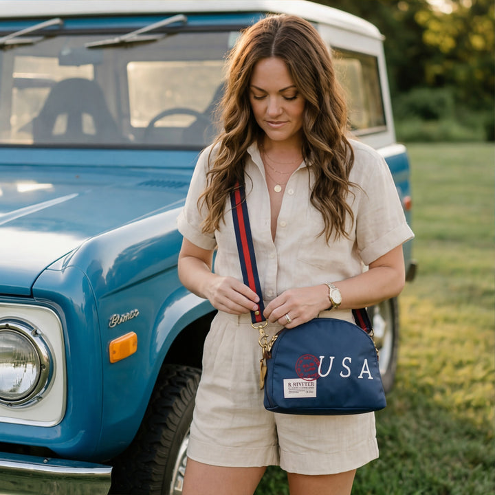 Hopper | USA 250 Navy Nylon | Red and Navy Strap