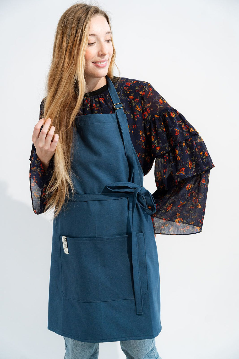 Riveter Made Apron | Royal Blue