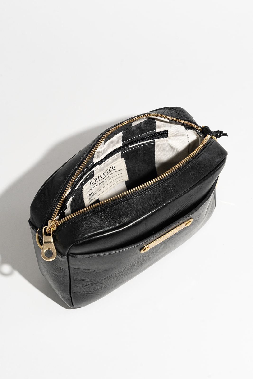 Jane Premium Black Leather Handbag R. Riveter