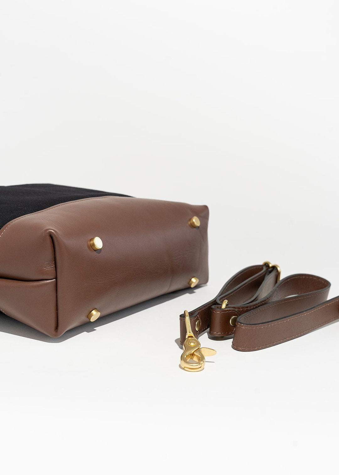 The Belt Bag in Black & Canvas Gingham, Bags & Accessories