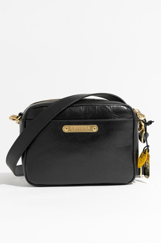 Jane | Premium Black Leather Handbag – R. Riveter