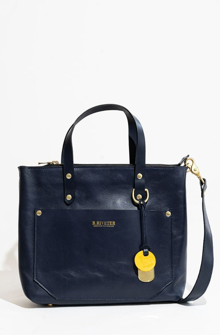 Marcy | Navy Leather