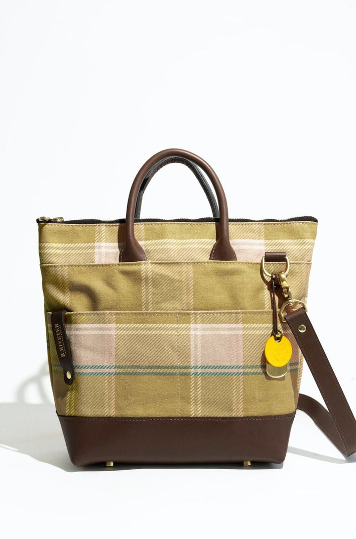 Otto | Golden Plaid Printed Canvas w/ Fatigue Webbed Crossbody Strap
