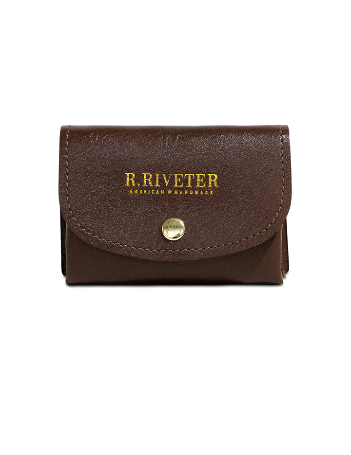Ida Mini | Signature Brown Leather Card Holder Wallet