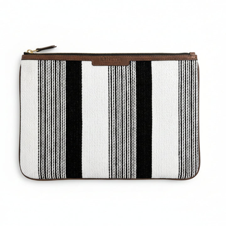 Richmond | Laptop Case Black and White Woven
