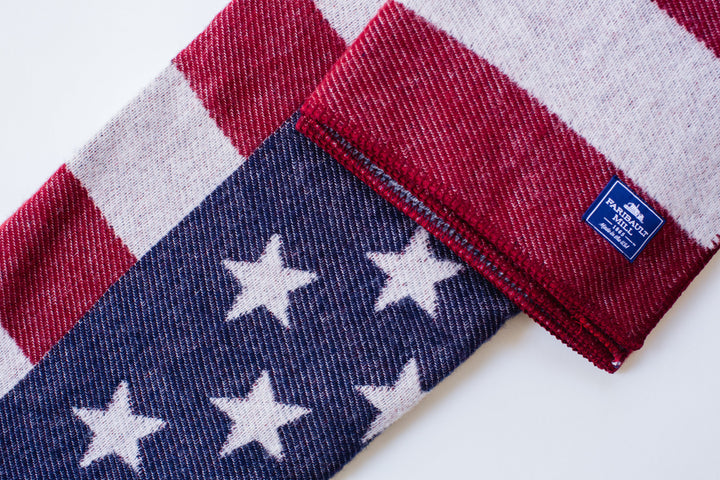 Faribault Woolen Mill | American Flag Wool Throw