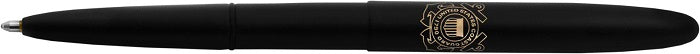 Space Pen | Matte Black Bullet Space Pen with Laser Engraved Coast Guard Insignia