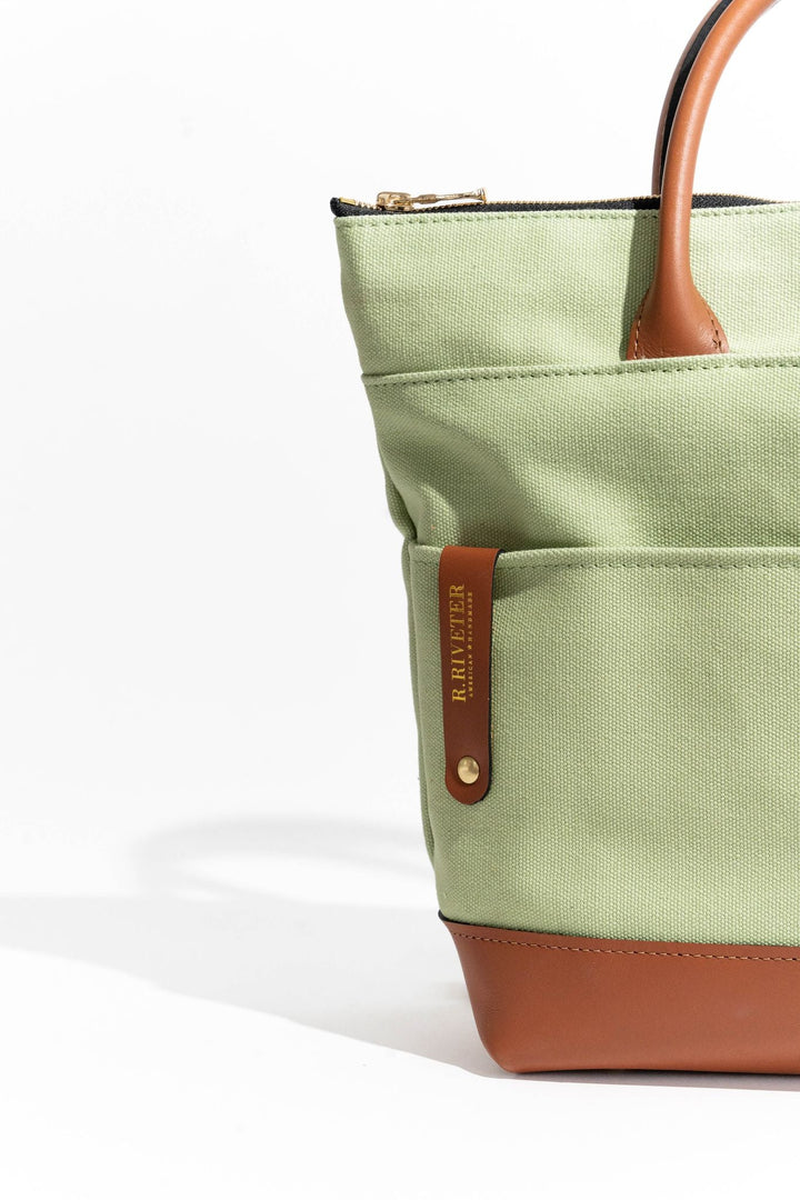 Otto | Liberty Green Canvas + Tan Leather