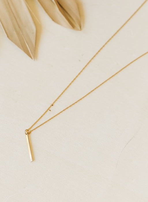 Quinn Sharp | Vertical Bar Necklace