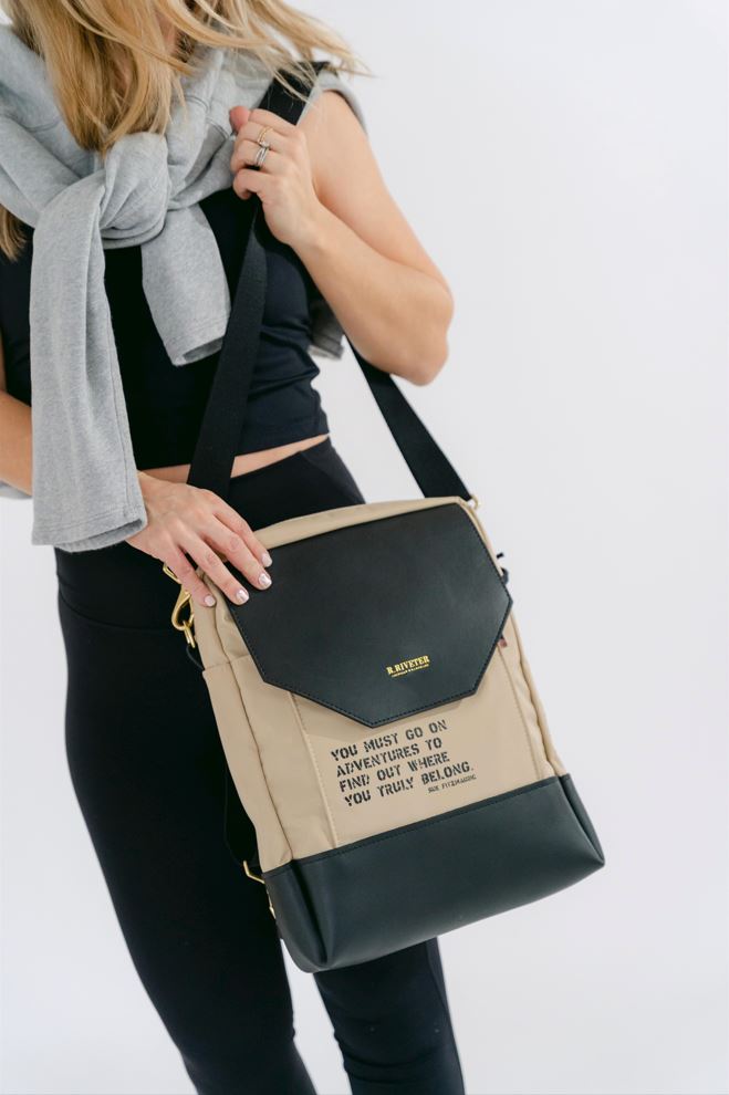 Corbin | JEEP® Collaboration Khaki Nylon + Black Leather
