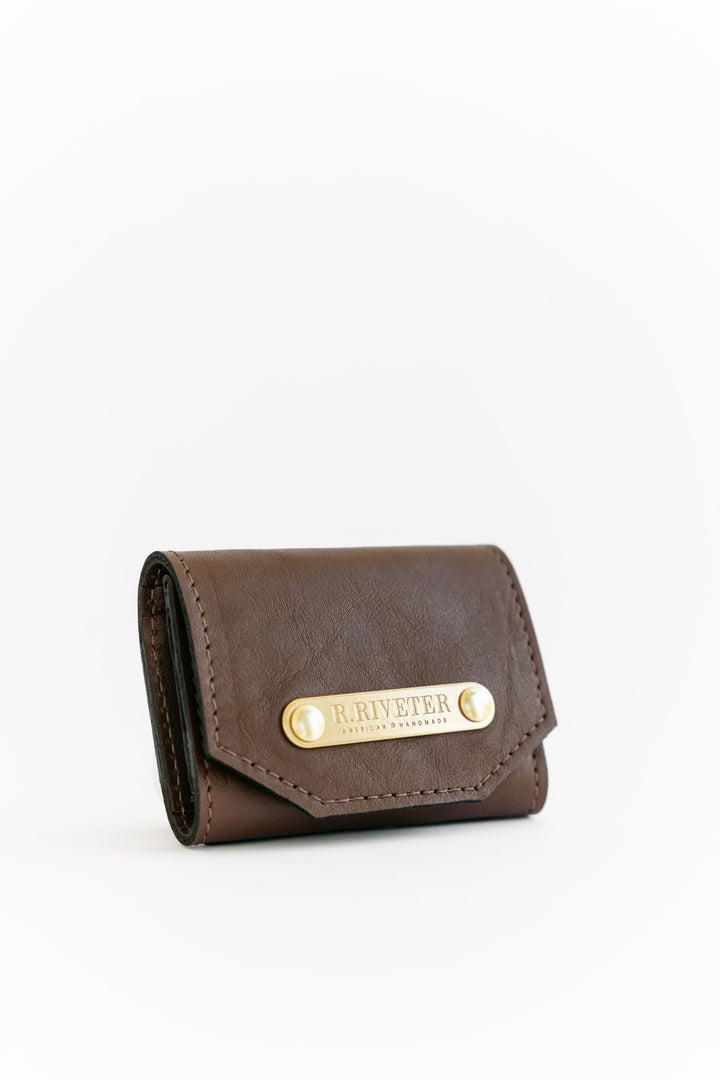 1973 Mini Wallet | Signature Brown Leather