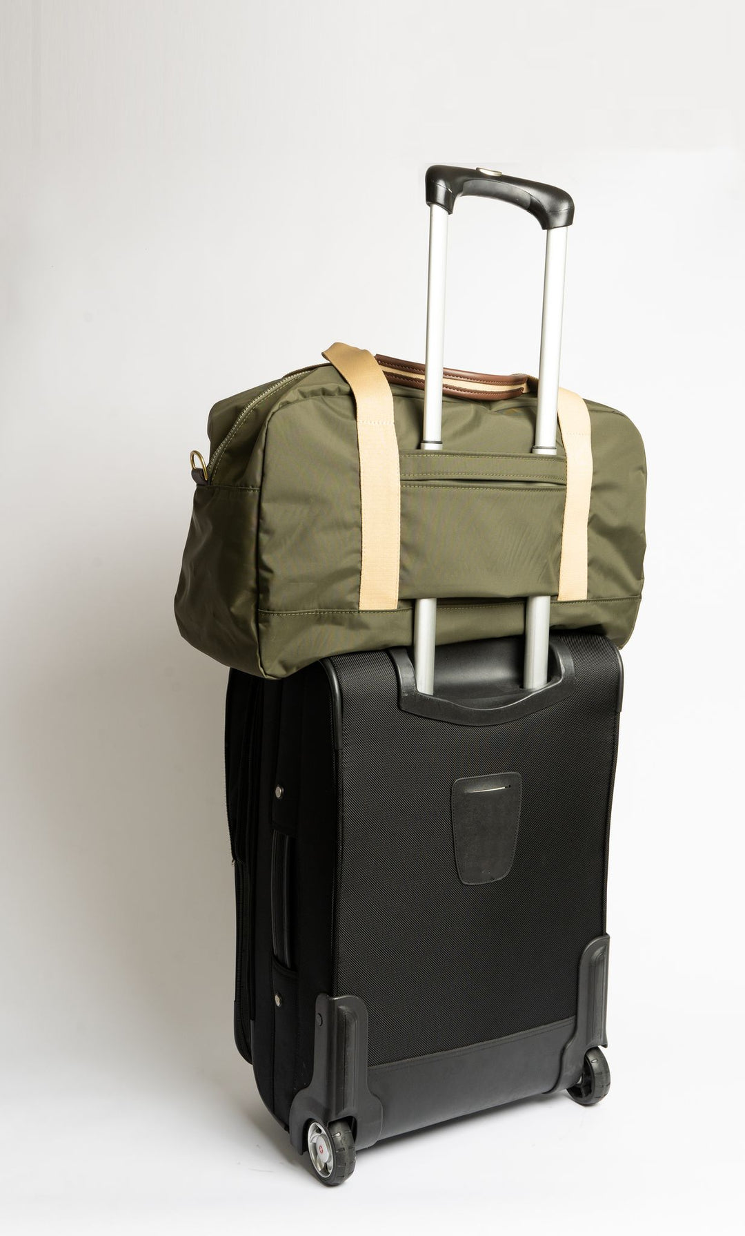 Duffle Bag | JEEP® Collaboration Fatigue Nylon + Brown Leather
