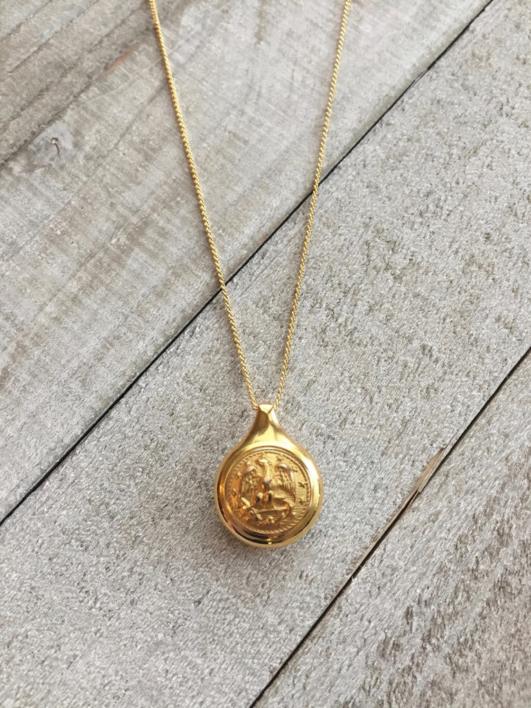 Hope Design Ltd. | Navy Button Necklace