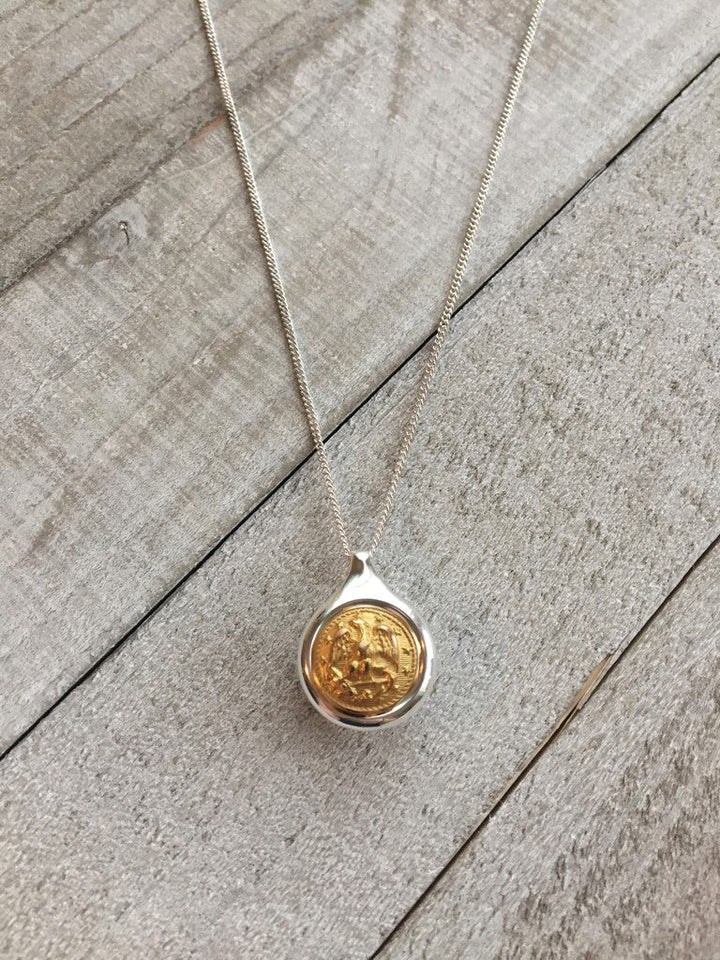 Hope Design Ltd. | Navy Button Necklace