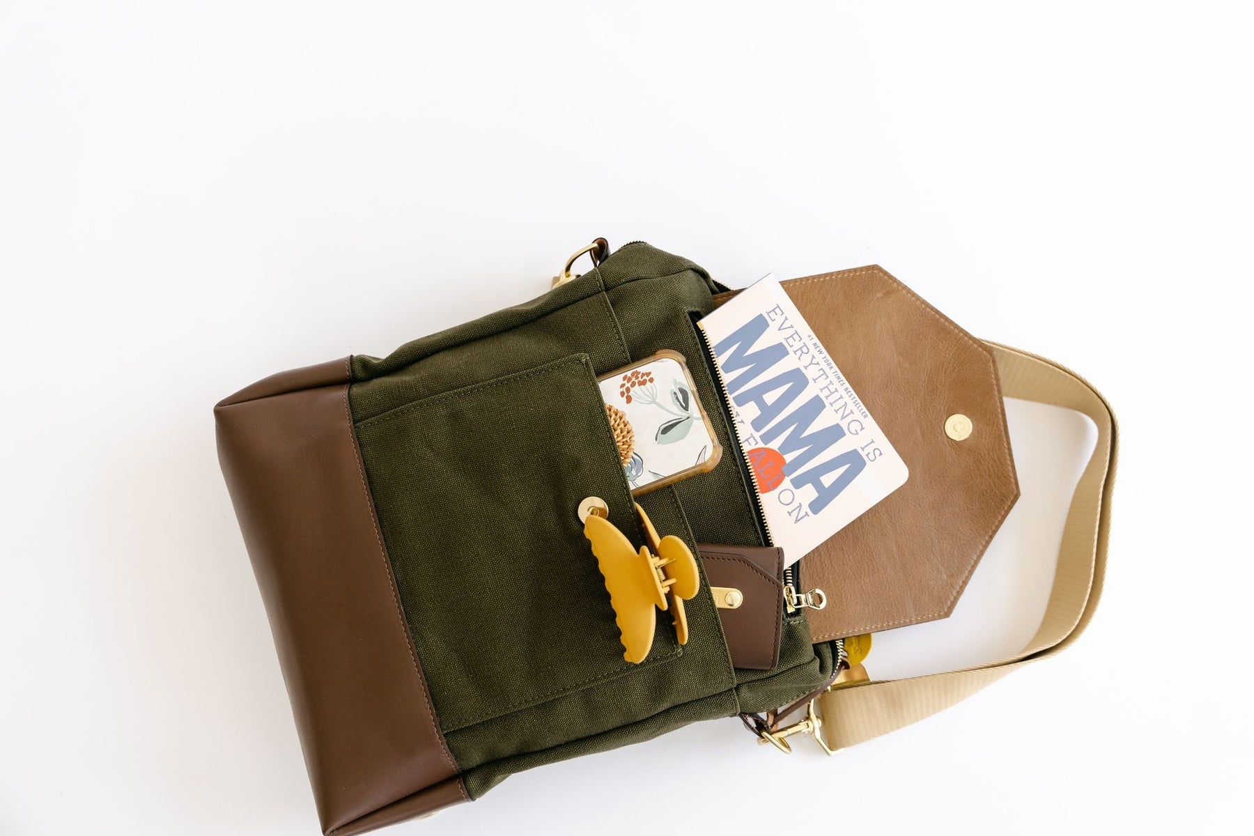 Corbin Signature Fatigue Canvas Brown Leather R. Riveter