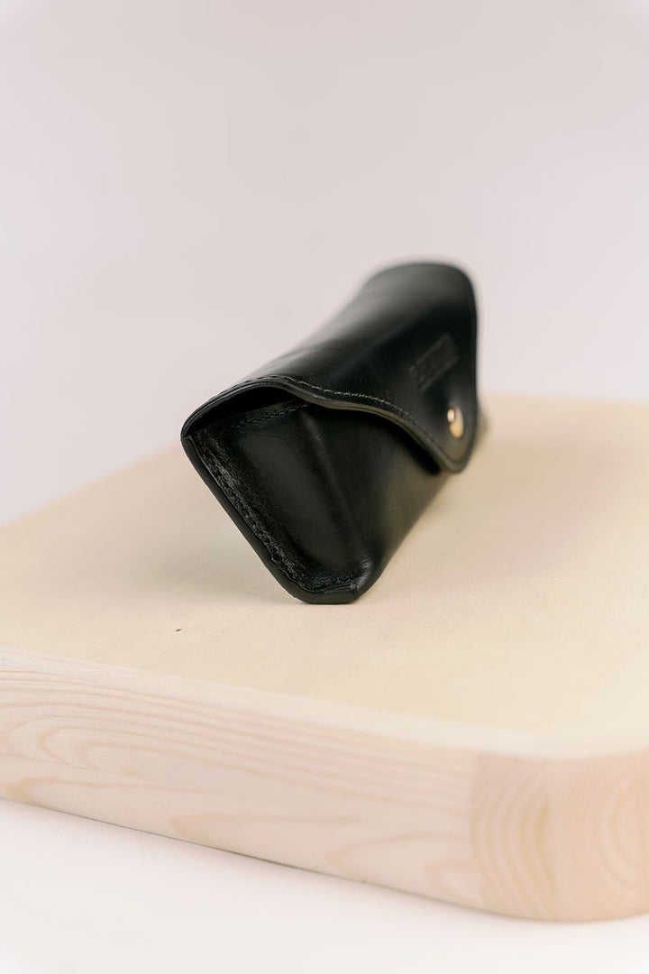 Sunglasses Case | Signature Black Leather