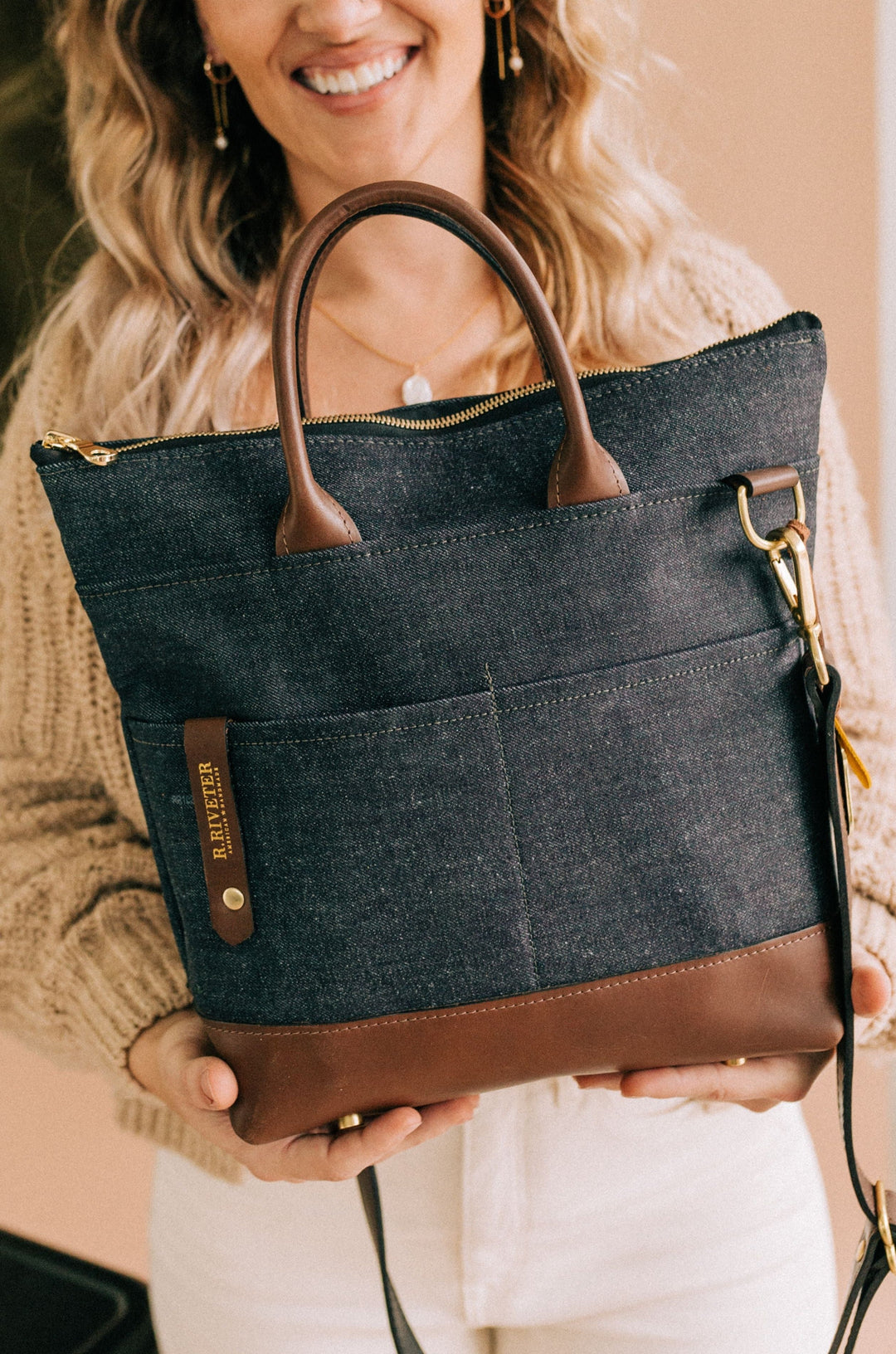 S&D Otto | Denim + Brown Leather