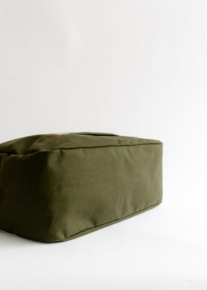 Nellie | Signature Fatigue Canvas + Brown Leather