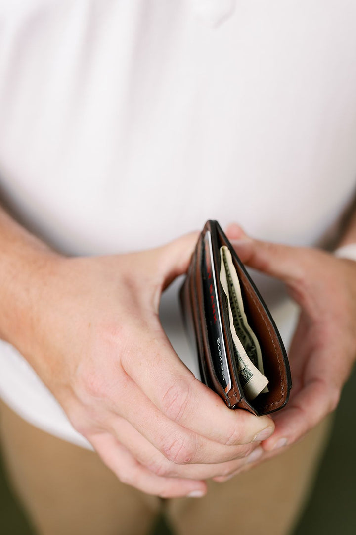 1912 Slim Wallet | Signature Brown Leather
