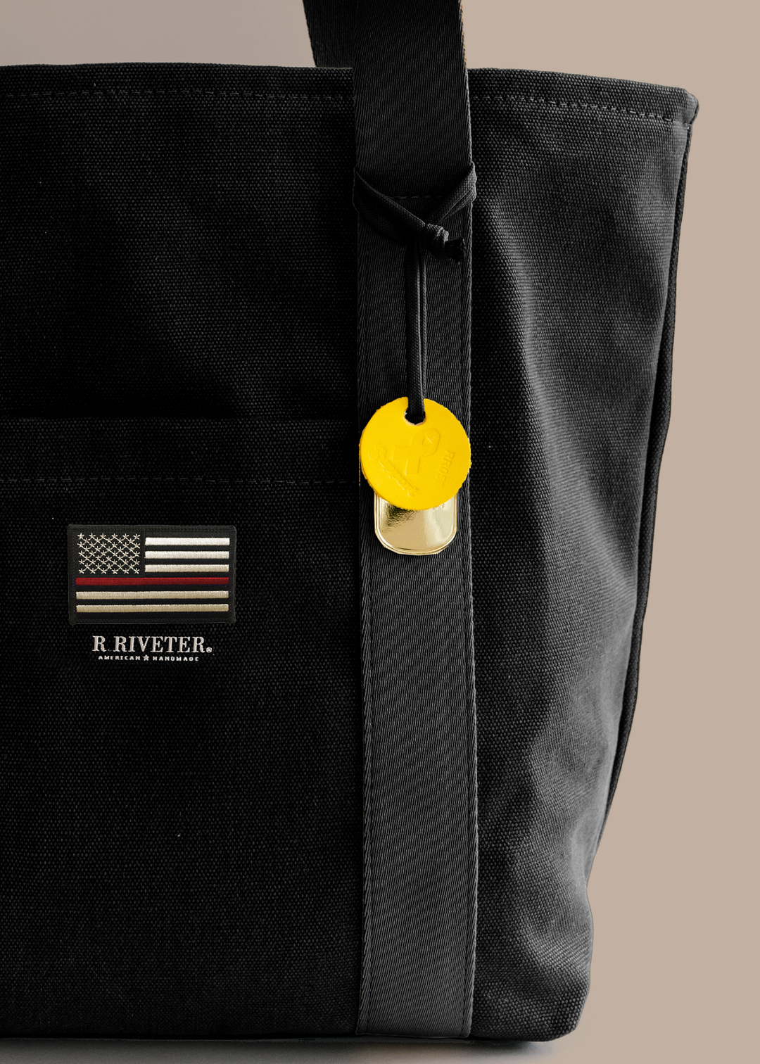 Margot | Special Edition Firefighter Black Canvas Tote