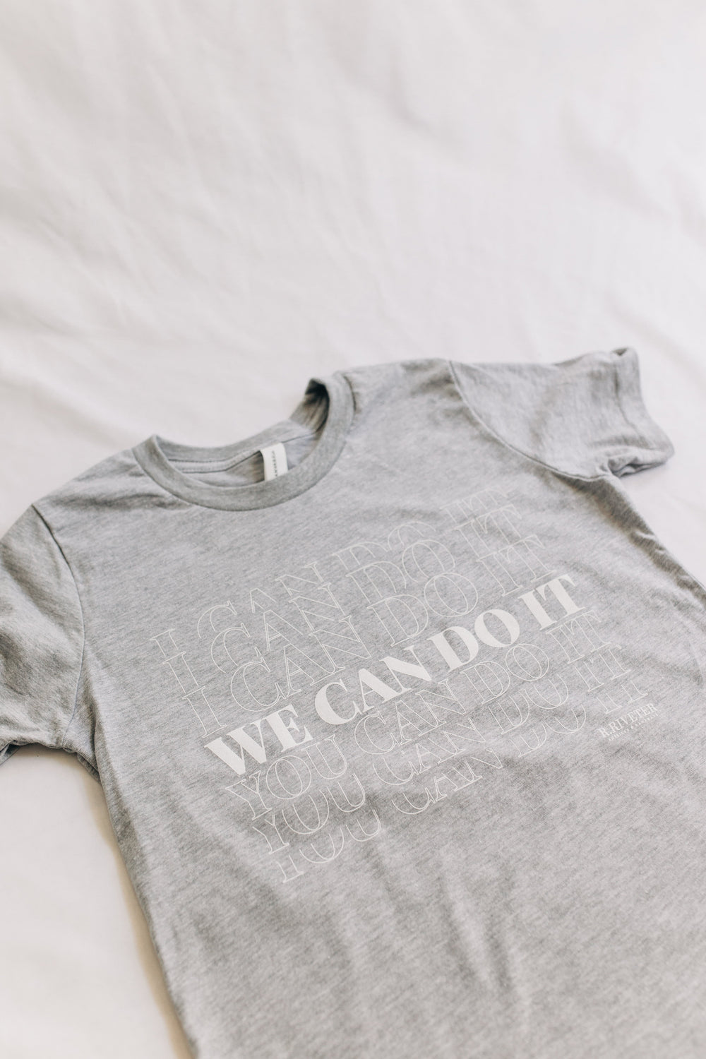 Youth Tee | We Can Do It! Grey Clothing