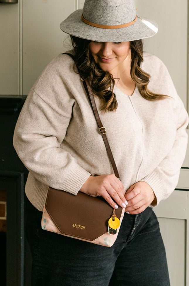 S&D Patton | Parlor Ivy Primrose + Brown Leather