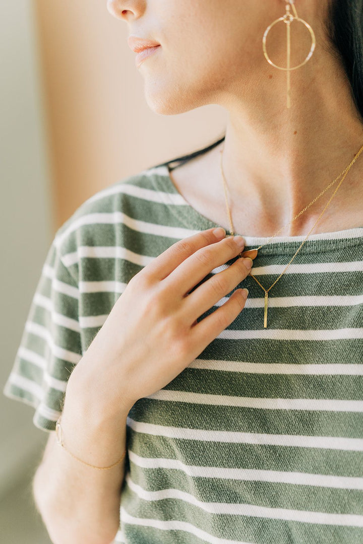 Quinn Sharp | Vertical Bar Necklace